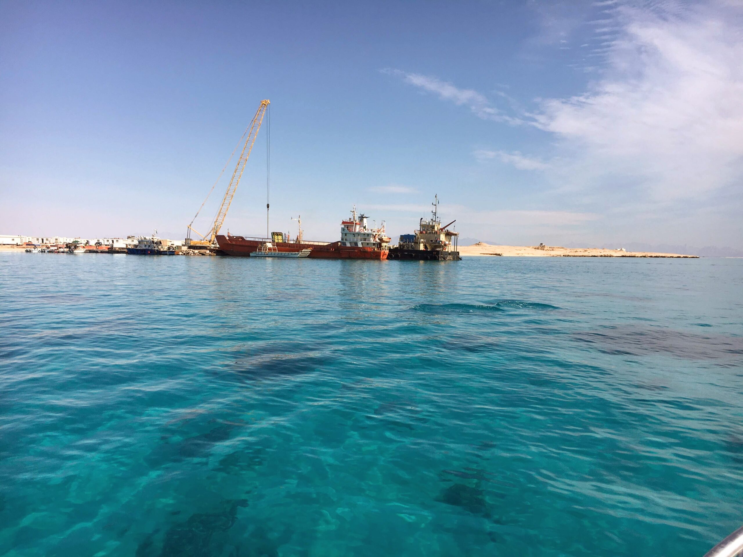 Island construction in the Red Sea